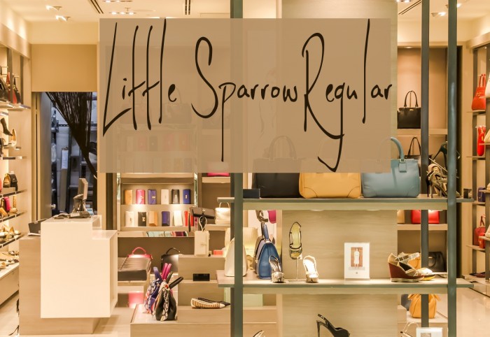 Little SparrowRegular Font examples