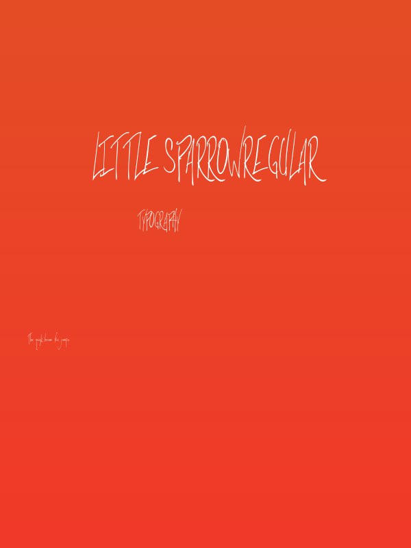 Little SparrowRegular Poster