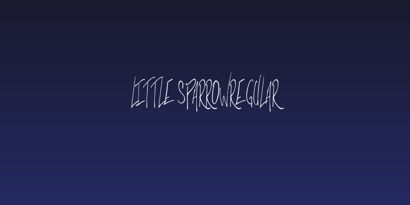 Little SparrowRegular Social Header