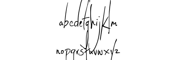 Little SparrowRegular Font LOWERCASE