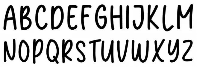 Little Story Schriftart Groß