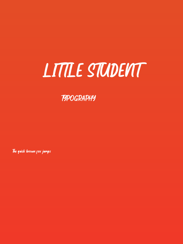 Little Student Poster