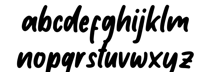 Little Student Font LOWERCASE