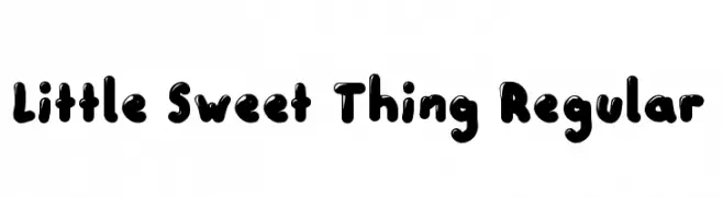 Little Sweet Thing Regular  免费字体下载