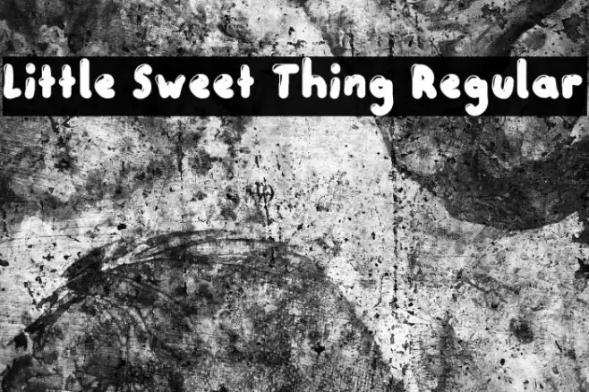 Little Sweet Thing Regular Font examples