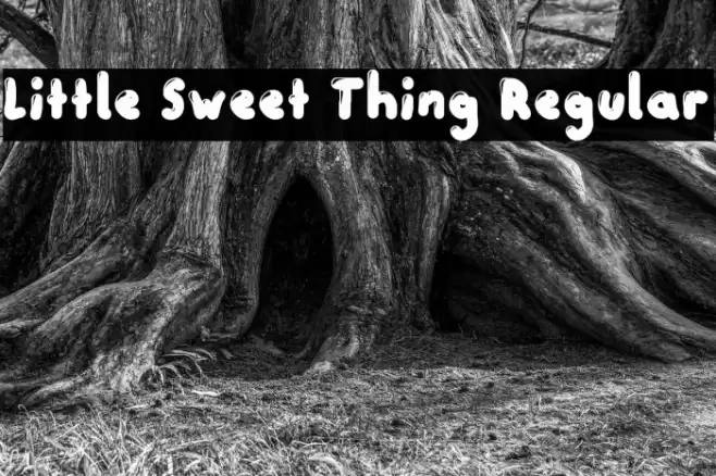 Little Sweet Thing Regular Font examples