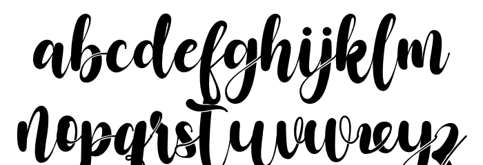 Little Tabilla Font LOWERCASE