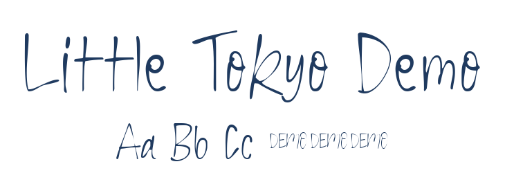 Little Tokyo Demo Font Preview