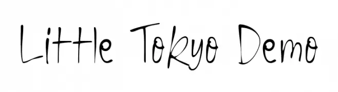 Little Tokyo Demo 字体