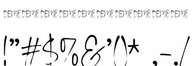 Little Tokyo Demo 字体 其它煤焦