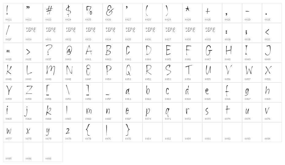 Little Tokyo Demo Character Map