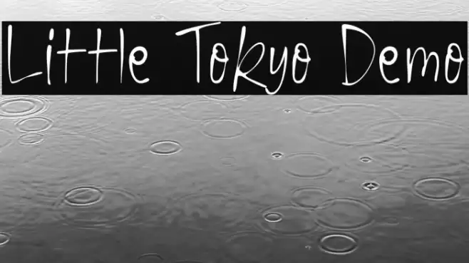 Little Tokyo Demo 字体 examples
