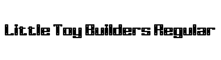 Little Toy Builders Regular  नि: शुल्क फ़ॉन्ट्स डाउनलोड
