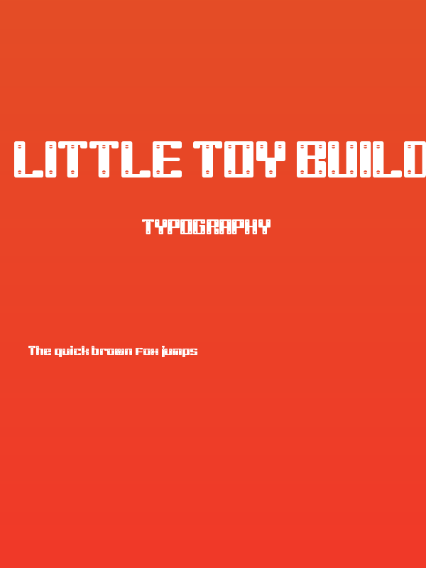 Little Toy Builders Regular Poster