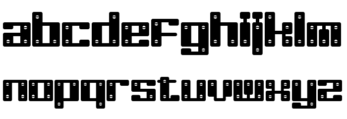 Little Toy Builders Regular Font LOWERCASE