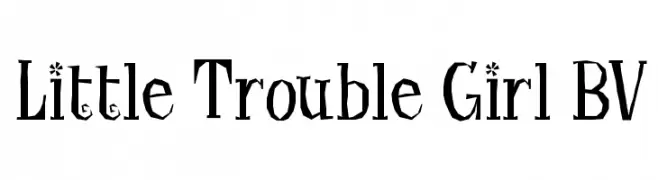 Little Trouble Girl BV  Frei Schriftart Herunterladen