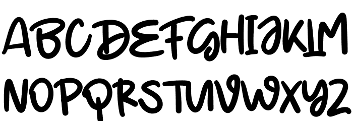 Little Turtle Font UPPERCASE