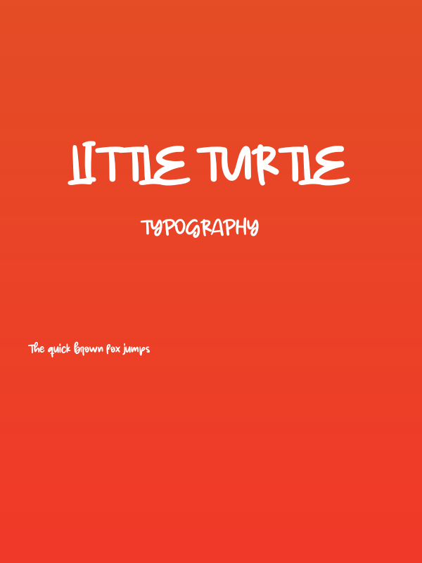 Little Turtle Poster