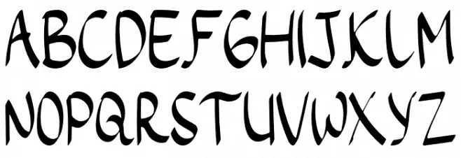 Little Waves Font UPPERCASE