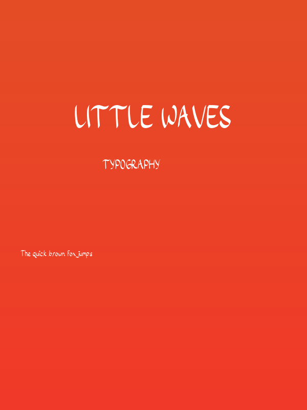 Little Waves Poster
