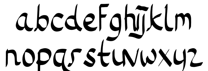 Little Waves Font LOWERCASE