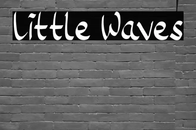 Little Waves Font examples
