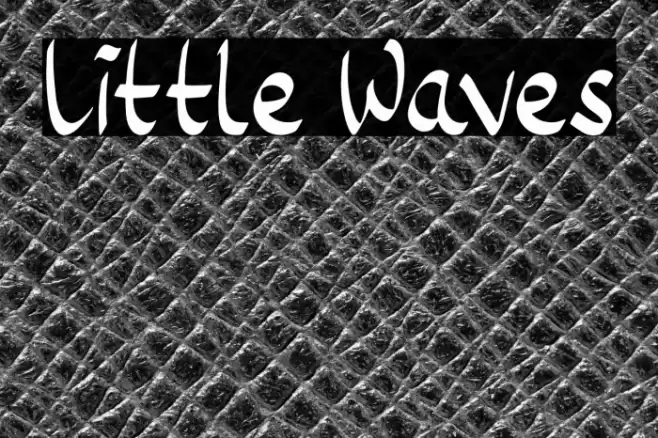 Little Waves Font examples