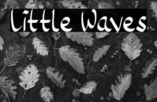 Little Waves Font examples