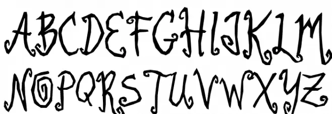 Little Witch Regular 字体 大写