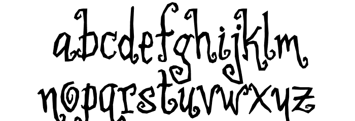 Little Witch Regular Font LOWERCASE