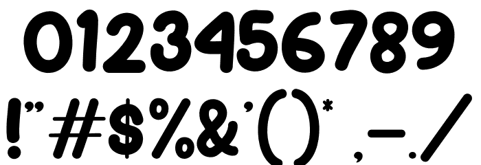 Little Zombie Font OTHER CHARS