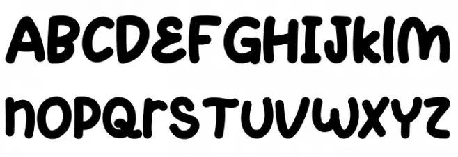 Little Zombie Font Litere mari