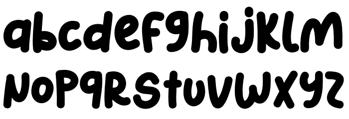 Little Zombie Font LOWERCASE