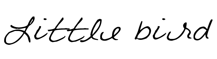 Little bird  Frei Schriftart Herunterladen