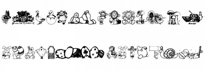 Little cuties Font UPPERCASE