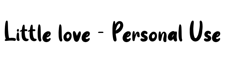 Little love - Personal Use  les polices de caractères gratuit tlcharger