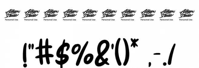 Little love - Personal Use Font OTHER CHARS