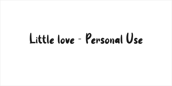 Little love - Personal Use Logo