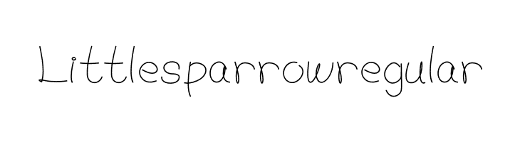 Little sparrow regular  नि: शुल्क फ़ॉन्ट्स डाउनलोड