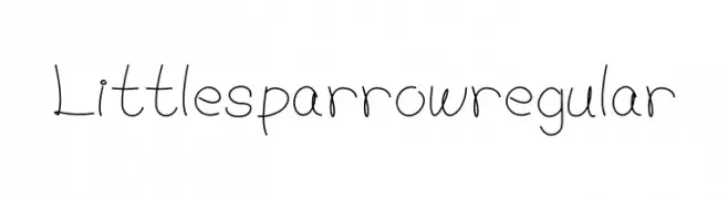 Little sparrow regular  Frei Schriftart Herunterladen