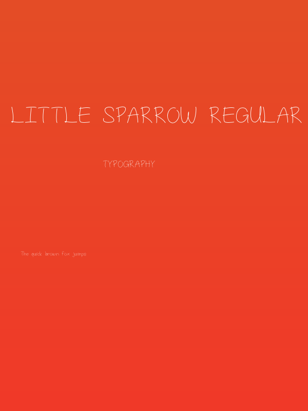 Little sparrow regular Poster