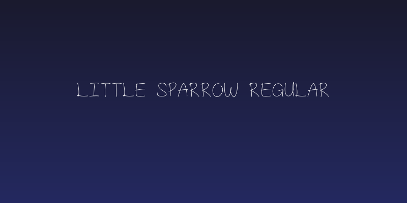 Little sparrow regular Social Header