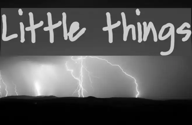 Little things Example 1