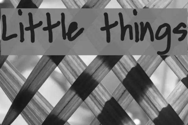 Little things Example 2