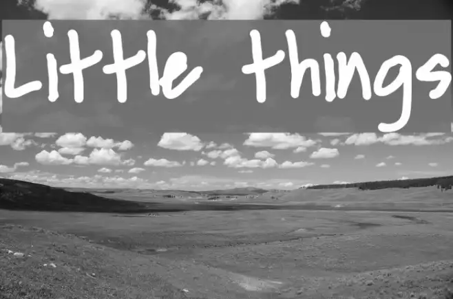 Little things Example 3
