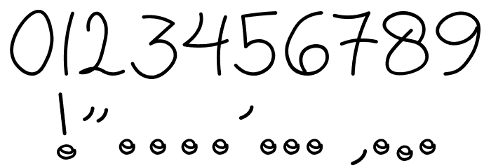 LittleAliyya Font OTHER CHARS