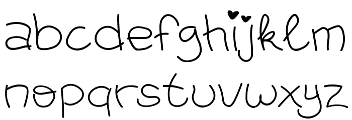 LittleAliyya Font LOWERCASE