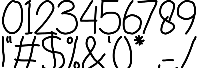 LittleAngelDemo Font OTHER CHARS