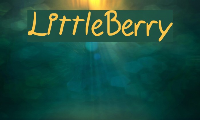 LittleBerry Fonte examples