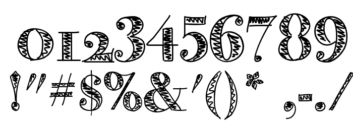 LittleBird Font Alte caractere